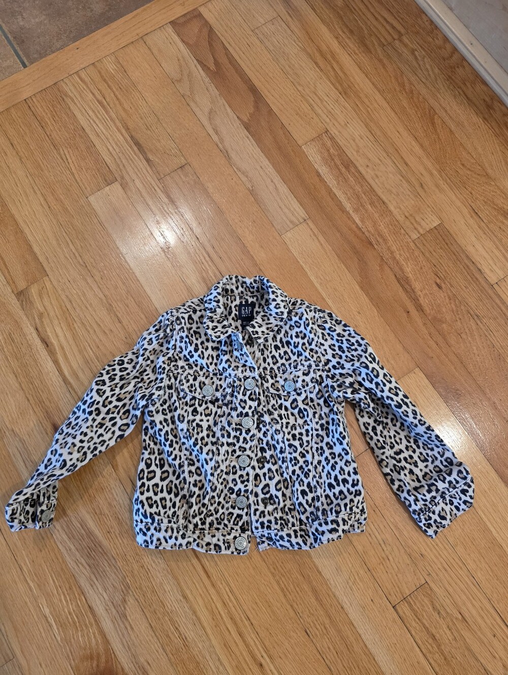 Gap Leopard Print Jean Jacket